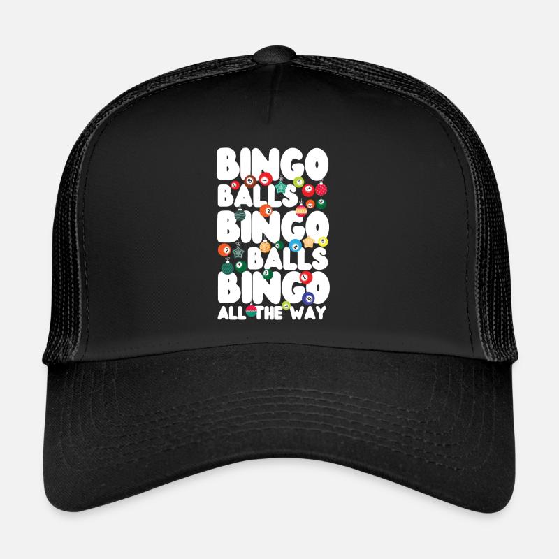 Boules de bingo de Noël Bingo Player Casquette trucker 