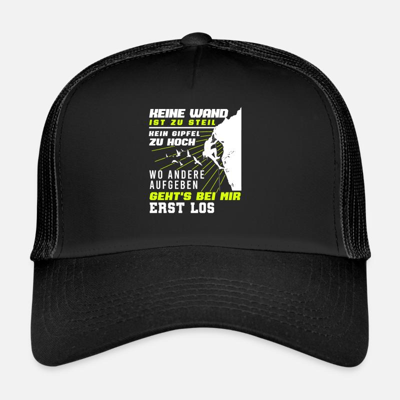 Climbing Bouldering Funny Motif Climber Trucker Cap