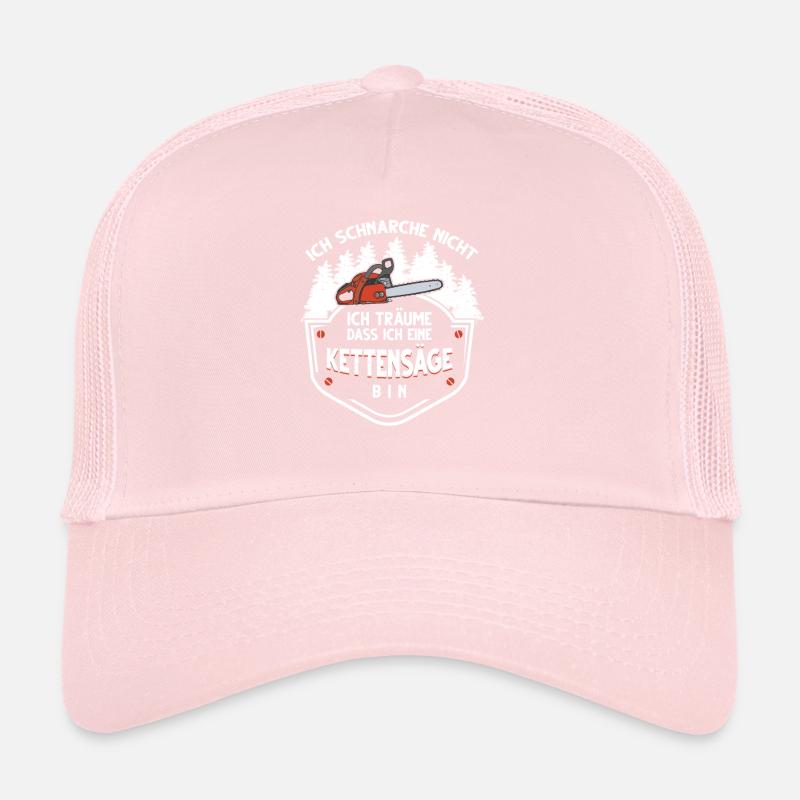 Tronçonneuse Tronçonneuse Forestier Travailleur forestier Casquette trucker 