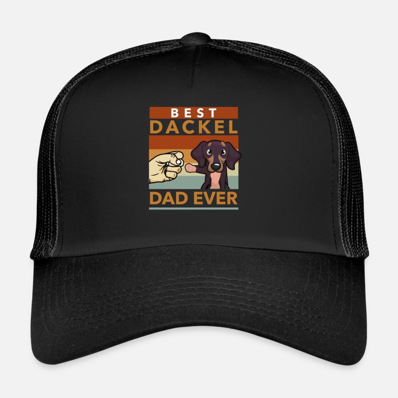 Dackel Herrchen Geschenk Vatertag Hundebesitzer Trucker Cap