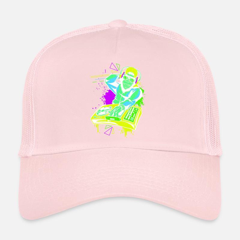 DJ Monkey Music Party Fun Lunettes De Soleil Monkey Headph Casquette trucker 