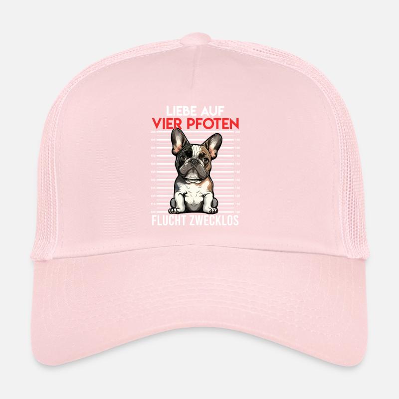 Frenchie Love sur Four Paws s'échappe inutilement Casquette trucker 