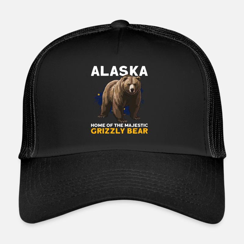 Grizzly Bear Alaska Brown Bear Bear Trucker Cap