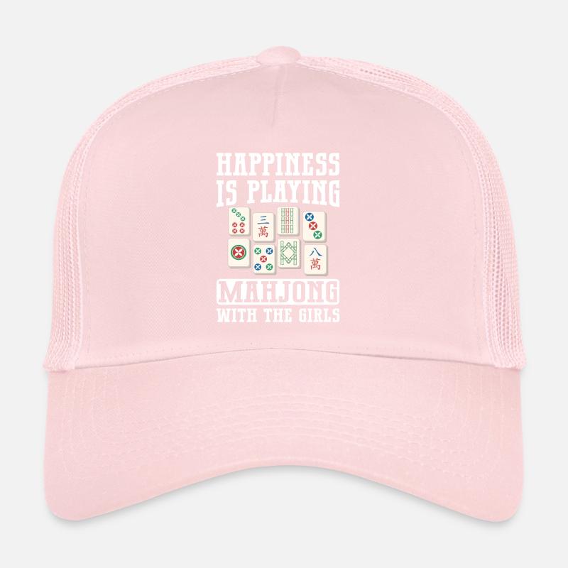 Mahjong Mah Jong Jeu chinois Mah Jongg Casquette trucker 