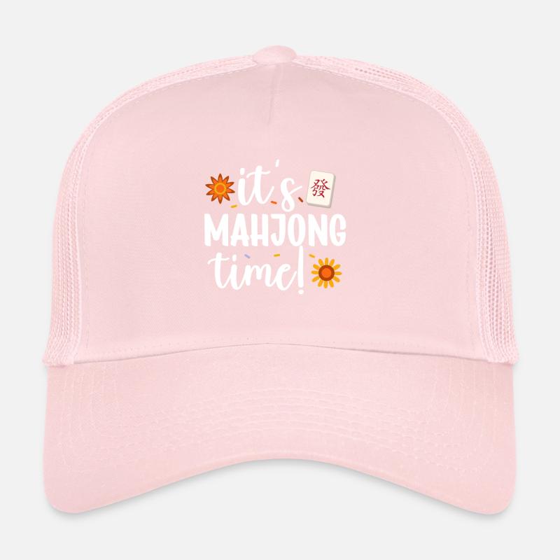 Mahjong Mah Jong Jeu chinois Mah Jongg Casquette trucker 