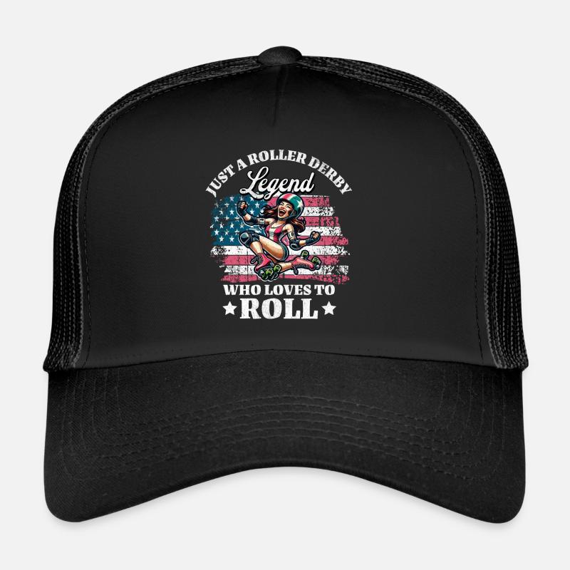US Roller Derby Player Trucker Cap
