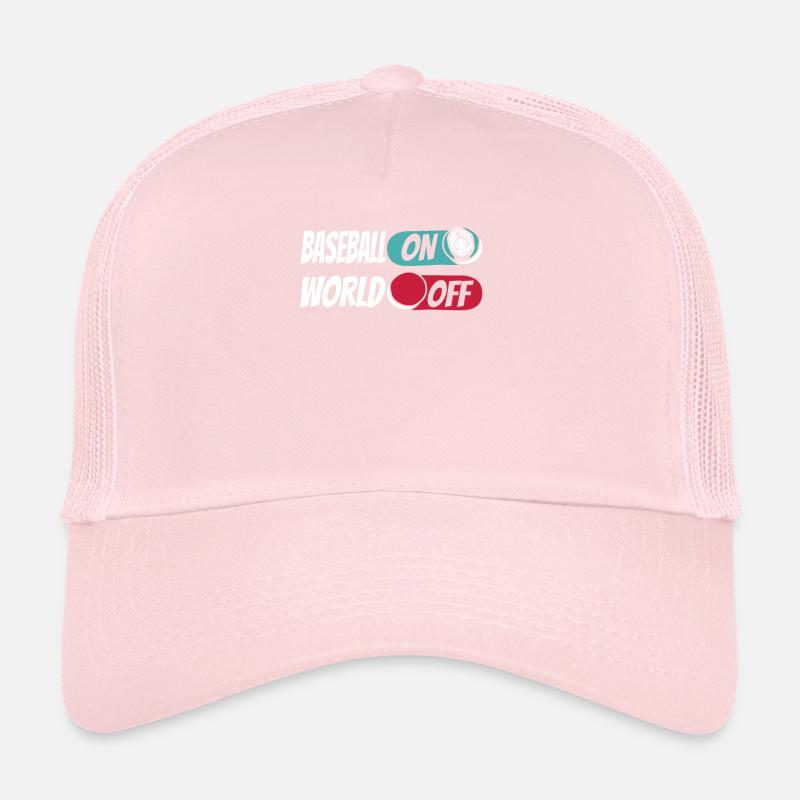 Baseball Baseball On World Off Trucker Cap