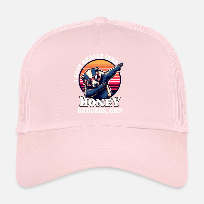 J’adore le dicton de Honey Badger Casquette trucker 