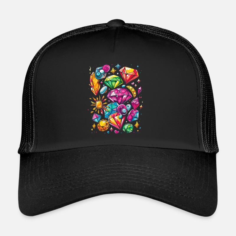 Bijoux et bijoux : diamants et rubis Casquette trucker 
