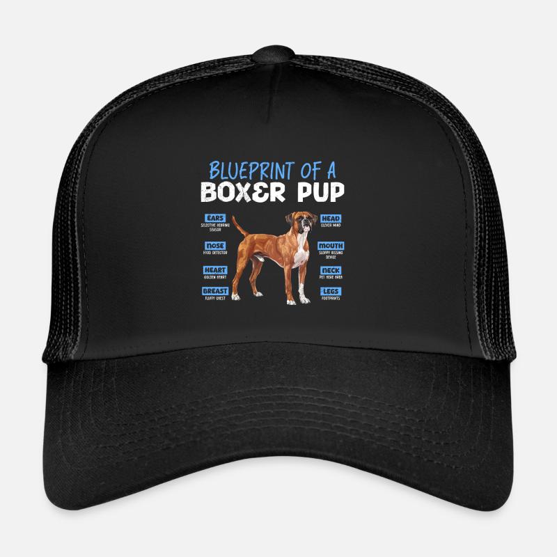 Boxeur allemand PLAN D’UN BOXEUR Drôle Casquette trucker 