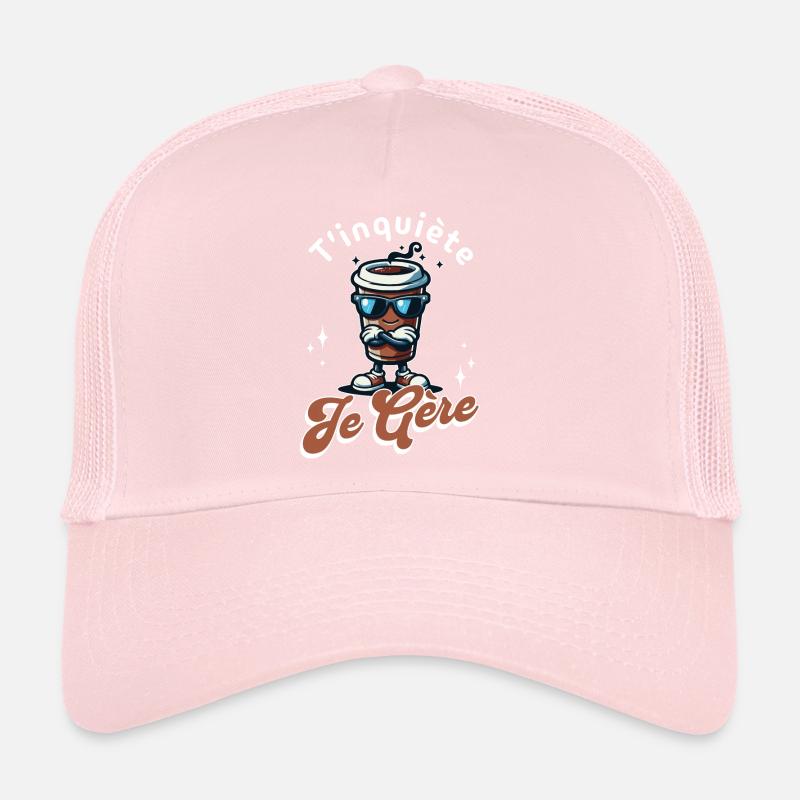 Don't worry I manage cool coffee mug gift Trucker Cap