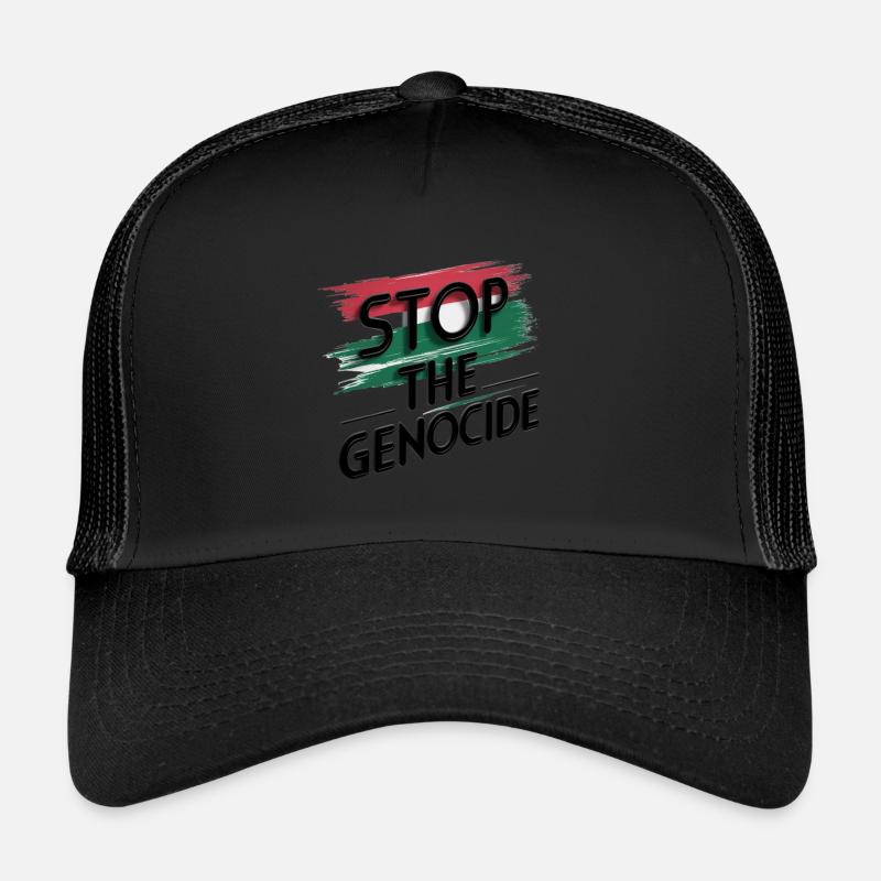 ARRÊTEZ LE GÉNOCIDE Casquette trucker 