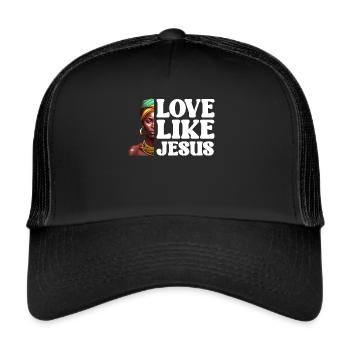 African American Christ Jesus Black Women - Trucker Cap - black/black - Front