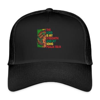 African American Christ Jesus Black Women - Trucker Cap - black/black - Front