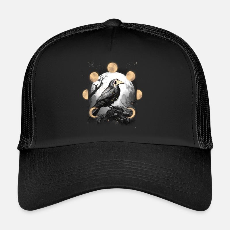Raven Raven Crow Crow Plague Plague Mask Bird Trucker Cap