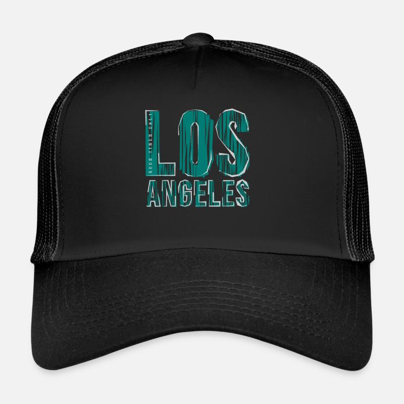 Los Angeles - Trucker Cap - Schwarz/Schwarz