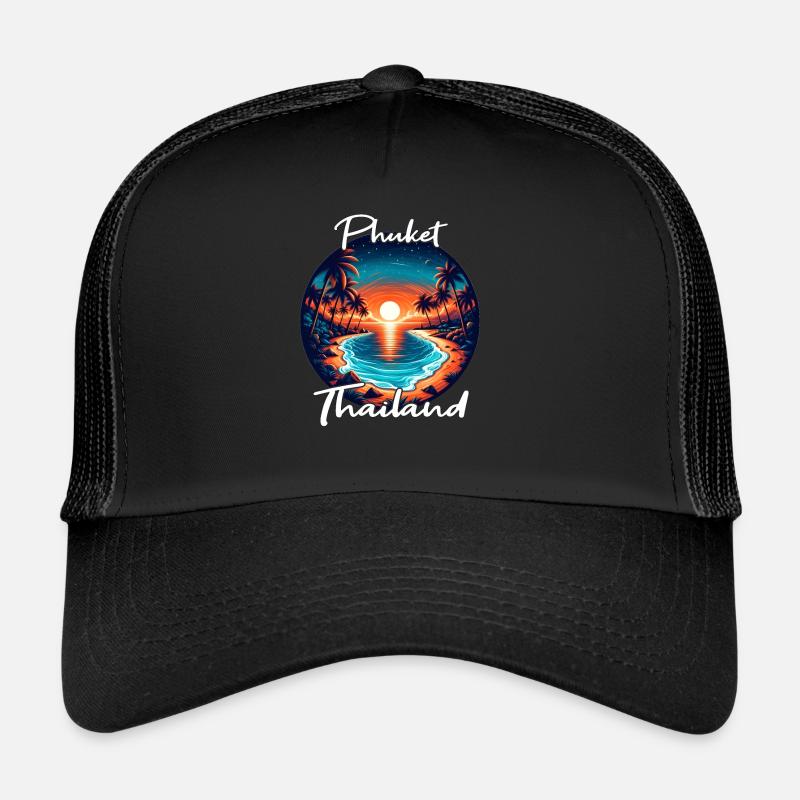Coucher de soleil à Phuket Casquette trucker 