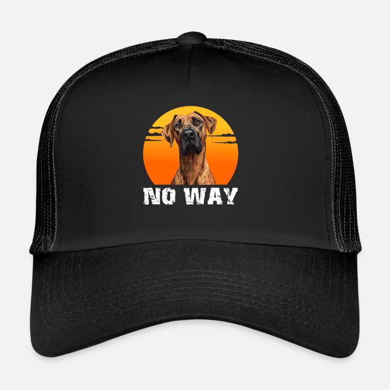 Rhodesian Ridgeback Stubbornly NO! Ridgeback Funny Trucker Cap