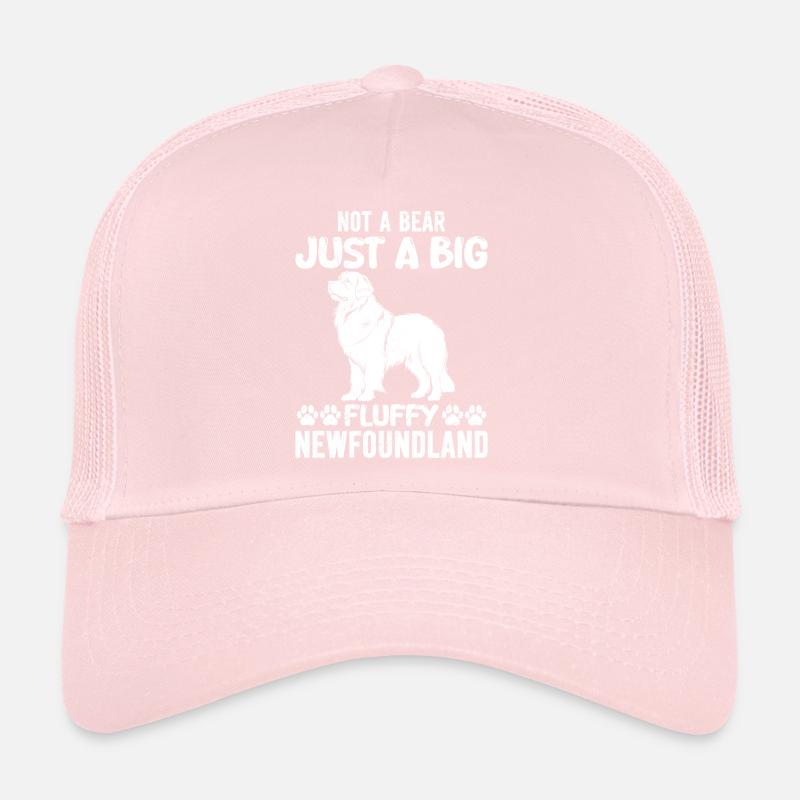 Newfie NOT A BEAR JUST A BIG FLUFFY NEWFOUNDLAND Trucker Cap