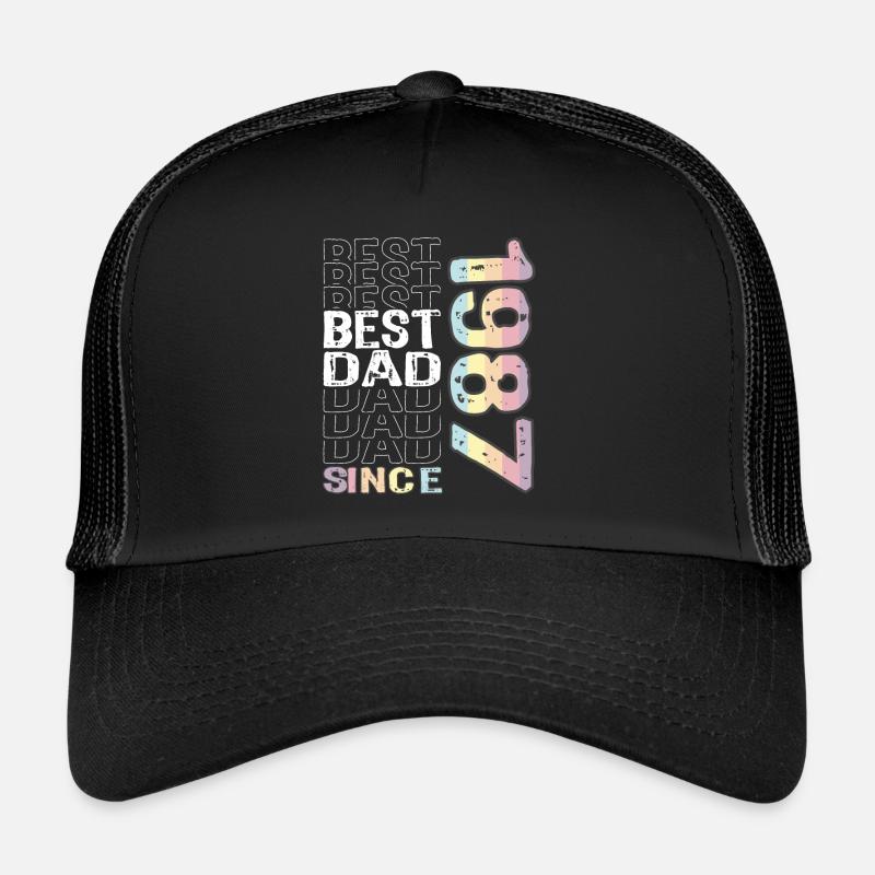 Bester Papa der Welt seit 1987 Vatertag Trucker Cap