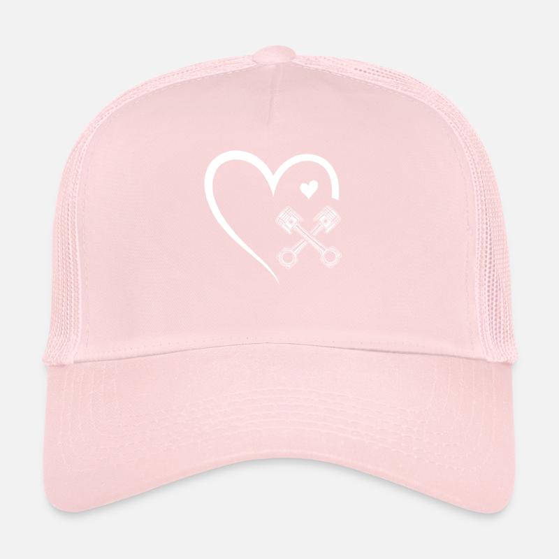Mechanic piston Auto Mechanic Heart Casquette trucker 