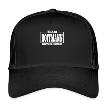 Équipe Hoffmann Nom de naissance Nom de famille Cadeau - Casquette trucker  - noir/noir - Devant