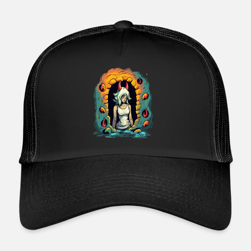 Devil Dungeon Girl Trucker Cap