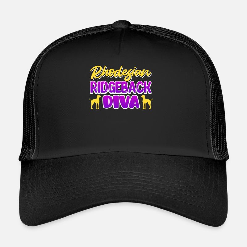 RHODESIAN RIDGEBACK DIVA Ridgeback Femme Casquette trucker 