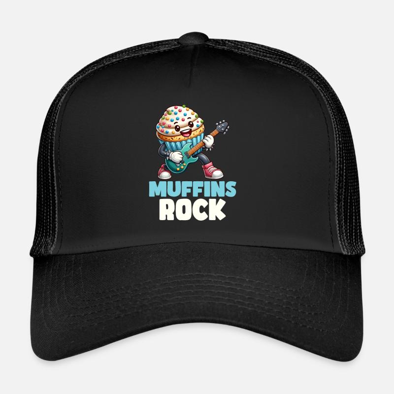 Muffin musical avec guitare Casquette trucker 