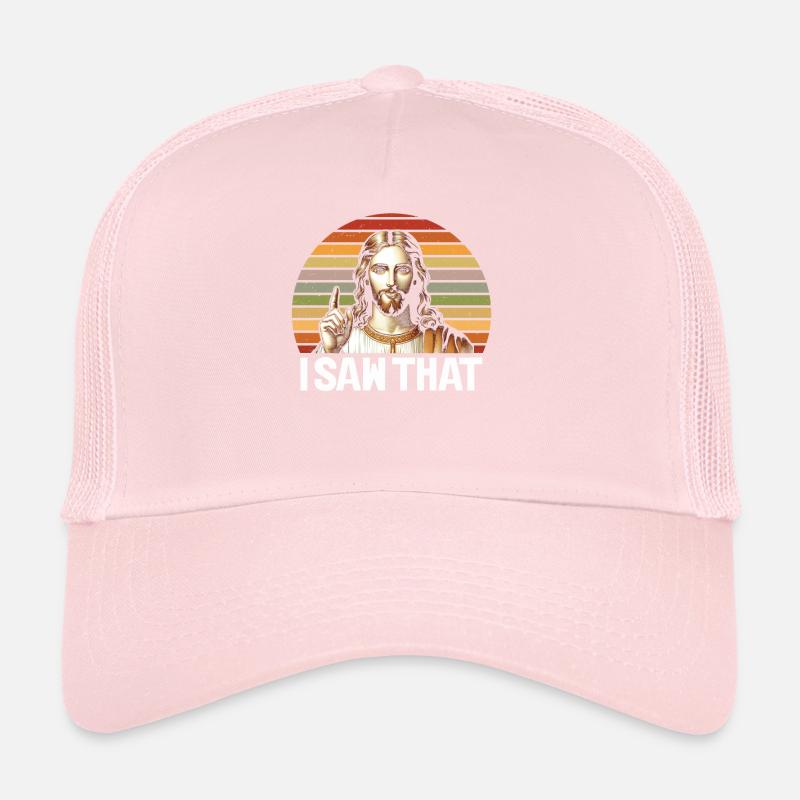 J’ai vu Jésus Mème Drôle Chrétien Casquette trucker 