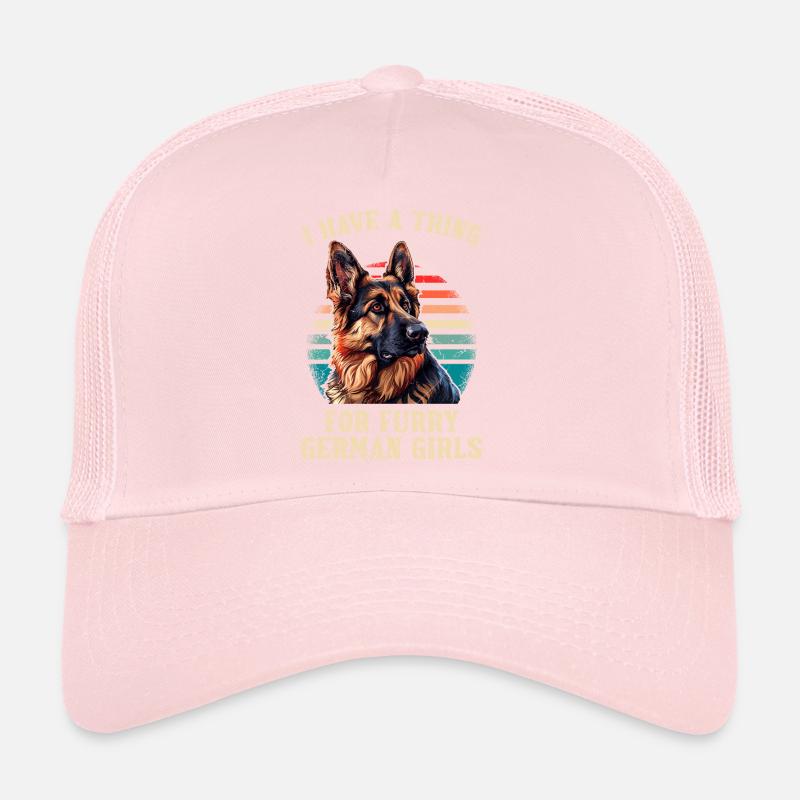German Shepherd Have a Thing for Furry German Trucker Cap