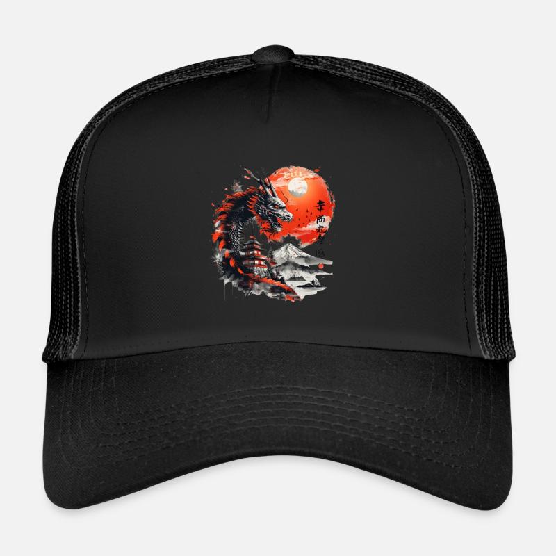 Dragon Japanese - Trucker Cap - black/black