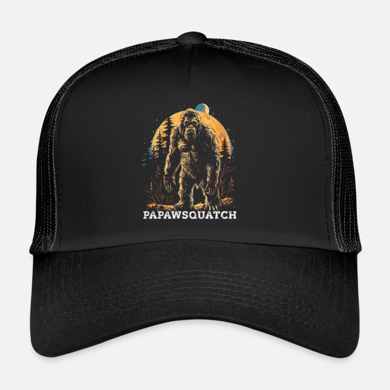 Papaw Squatch - Trucker Cap - black/black