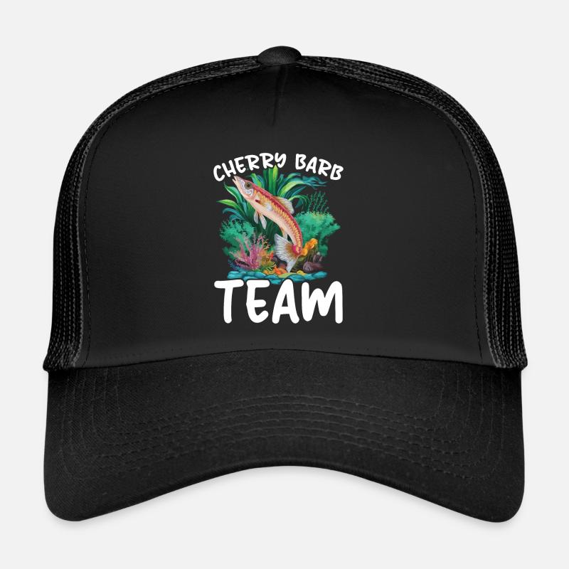 Poisson barbelé cerisier Poisson d'aquarium d'eau douce Aquariste Casquette trucker 