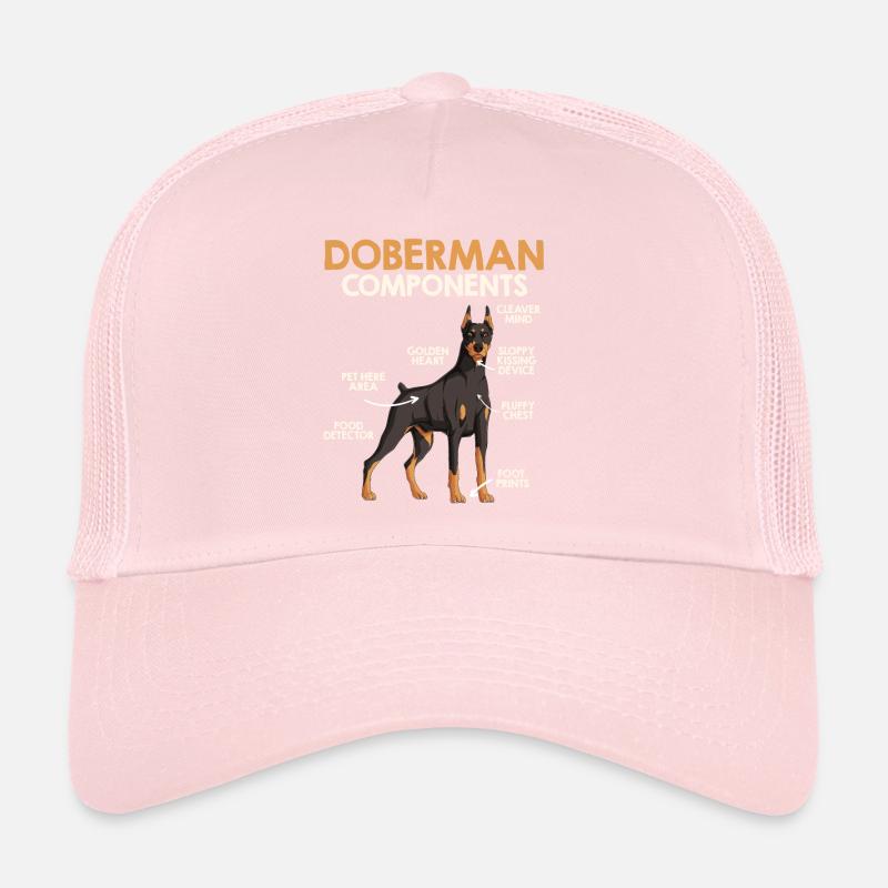 DOBERMANN KOMPONENTEN Anatomie Doberman Trucker Cap