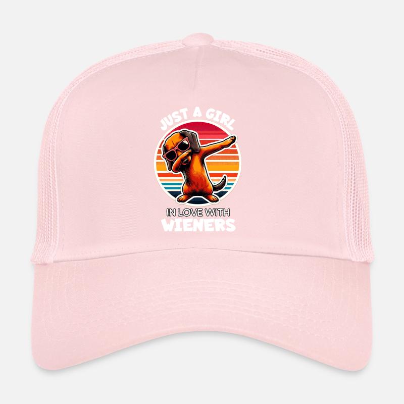 Mädchen Liebt Dackel Trucker Cap