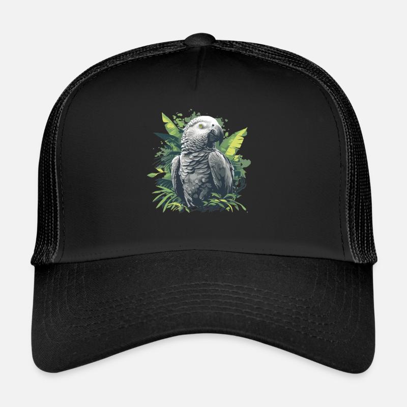 African grey parrots Trucker Cap