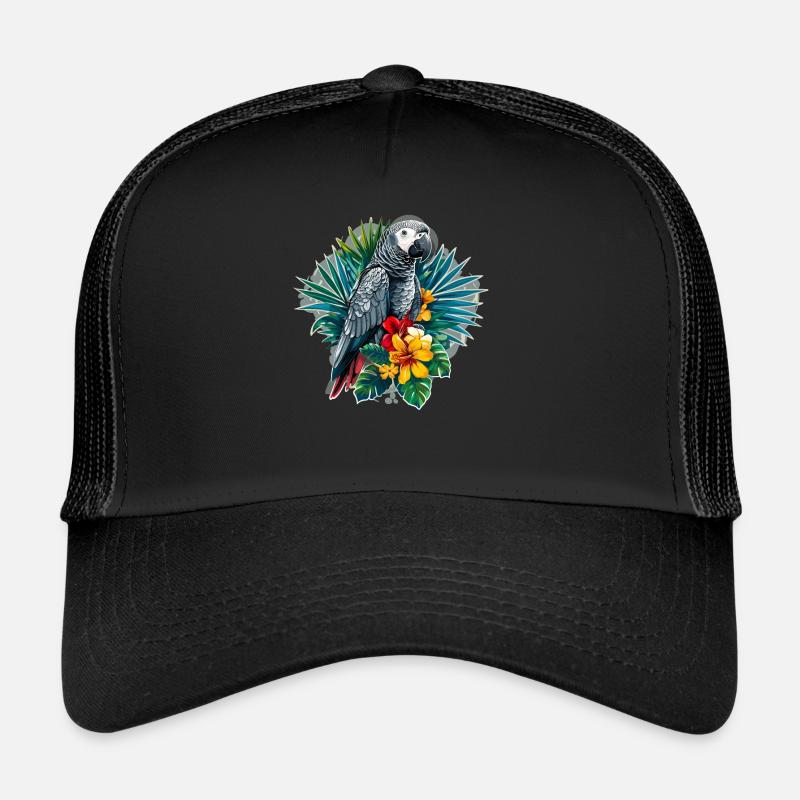 Perroquets gris d’Afrique Casquette trucker 