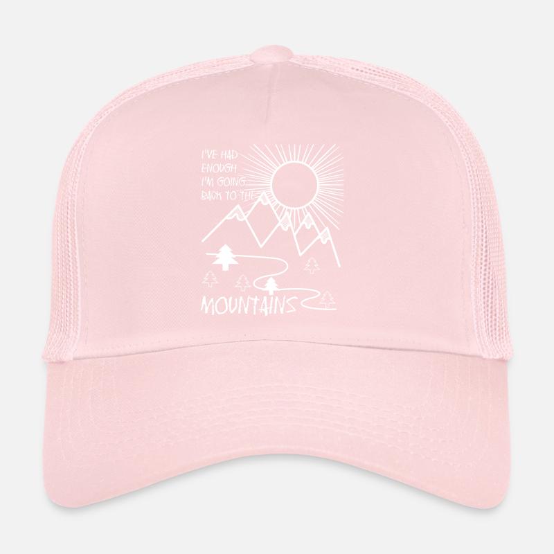 Mountain Hiking Trekking Mountains Trucker Cap