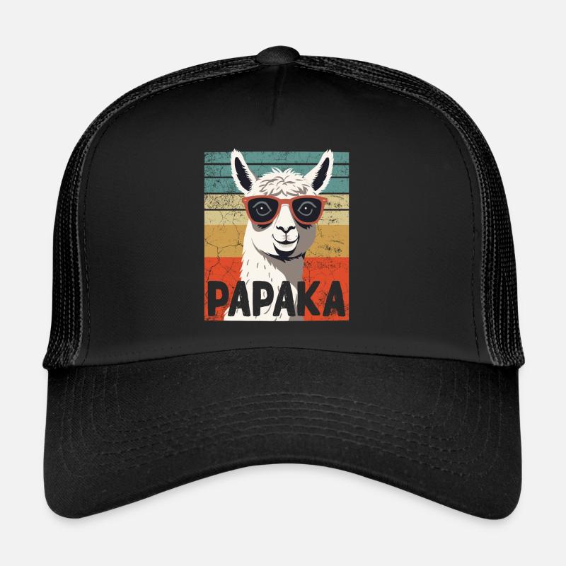 Papaka Funny Alpaca Dad Perfect Style Trucker Cap
