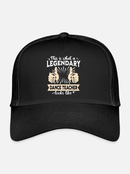 Legendärer Tanzlehrer - Trucker Cap - Schwarz/Schwarz