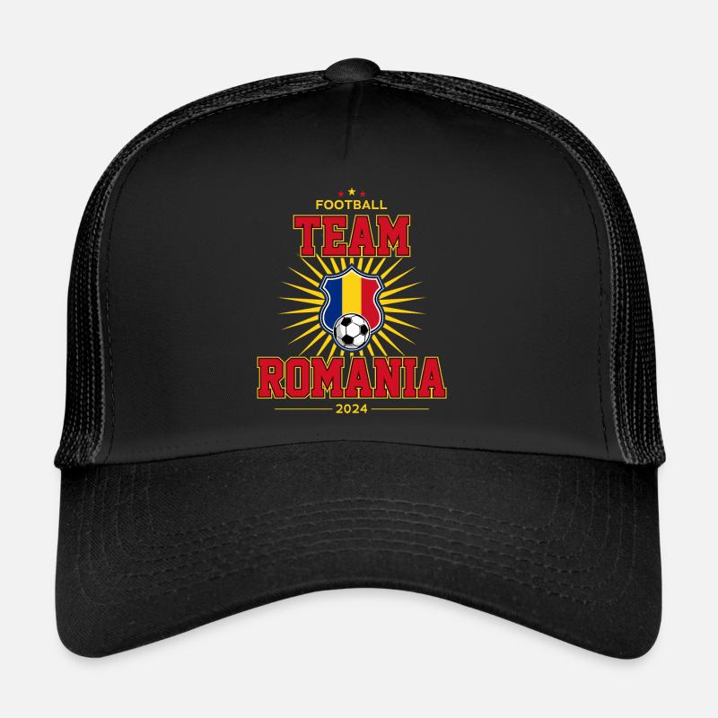 Team Romania - Trucker Cap - Schwarz/Schwarz