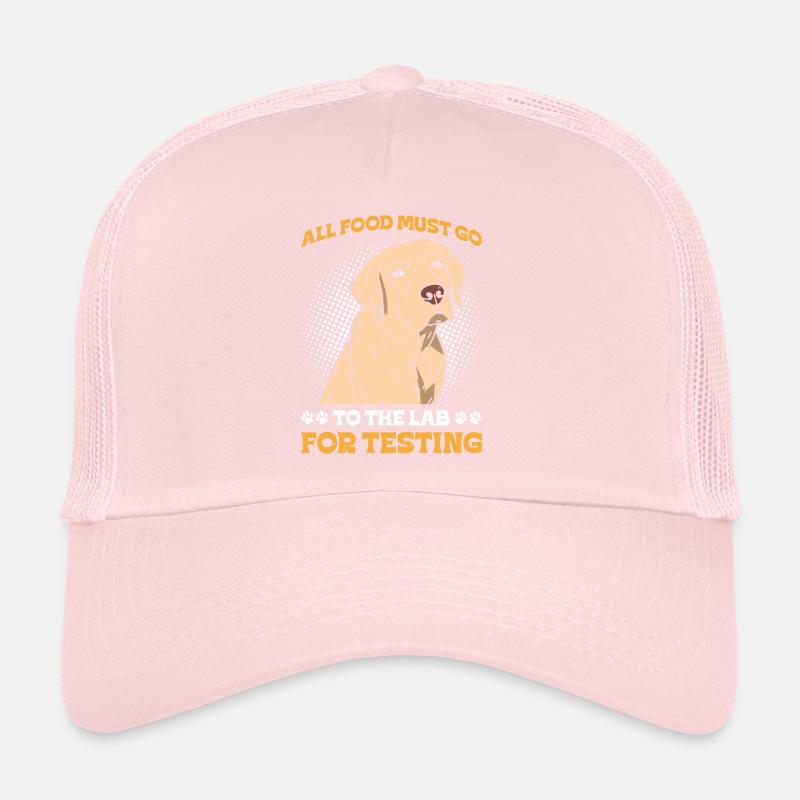 Labrador TOUS LES ALIMENTS DOIVENT ÊTRE ANALYSES AU LABORATOIRE Casquette trucker 