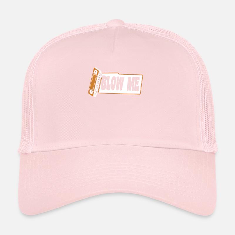 Blow Me Harmonist Harmoniciste Harpe à bouche Harmonica Casquette trucker 