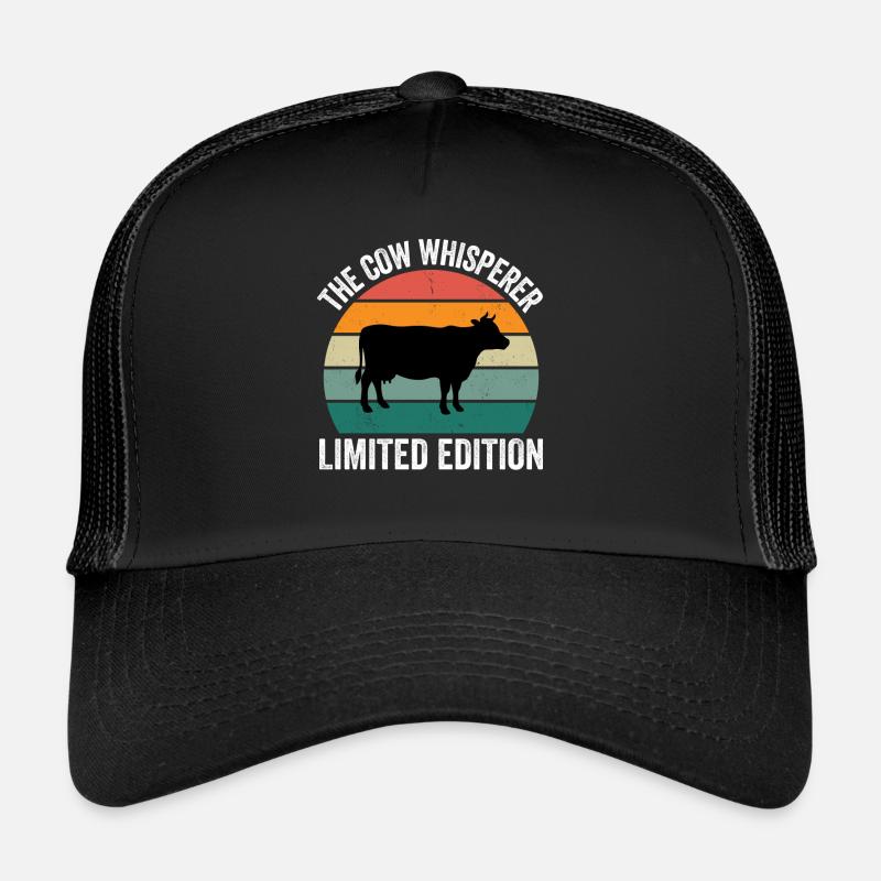 Le chuchoteur de vaches - Casquette trucker - noir/noir