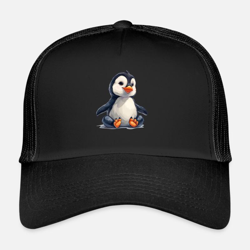 Pingouin Kawaii Pingouin mignon Casquette trucker 
