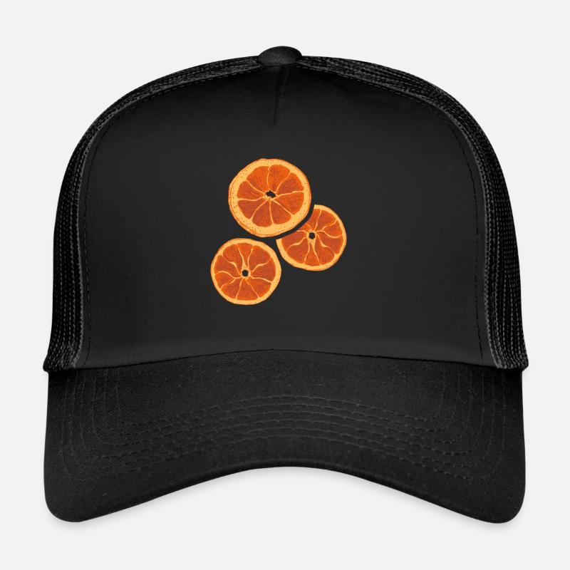 Dried Fruit Orange Dried Fruit Drying Trucker Cap