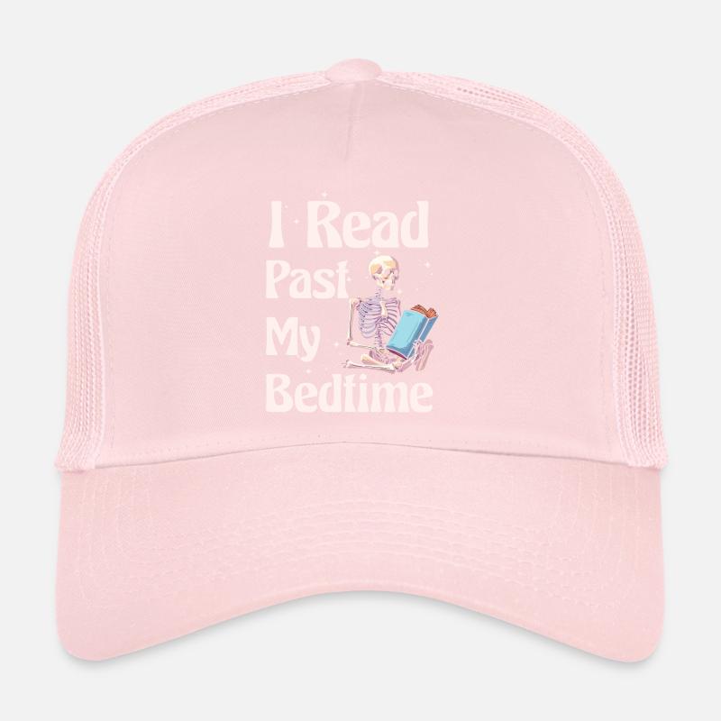 Ich Lese Nach Der Schlafenszeit Skelett Trucker Cap