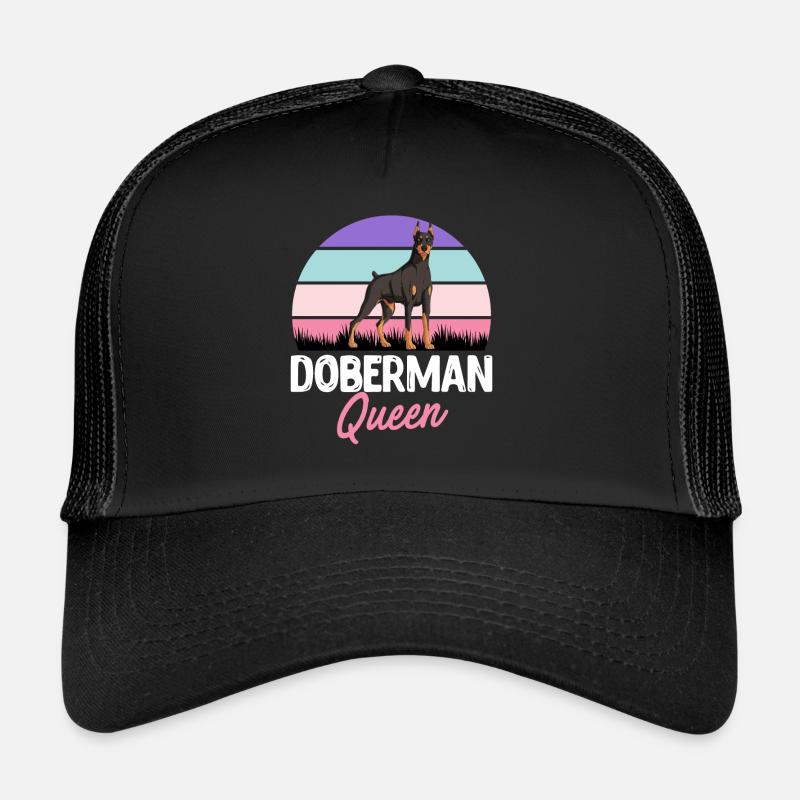 DOBERMAN QUEEN Doberman Propriétaire de chien Cool Casquette trucker 