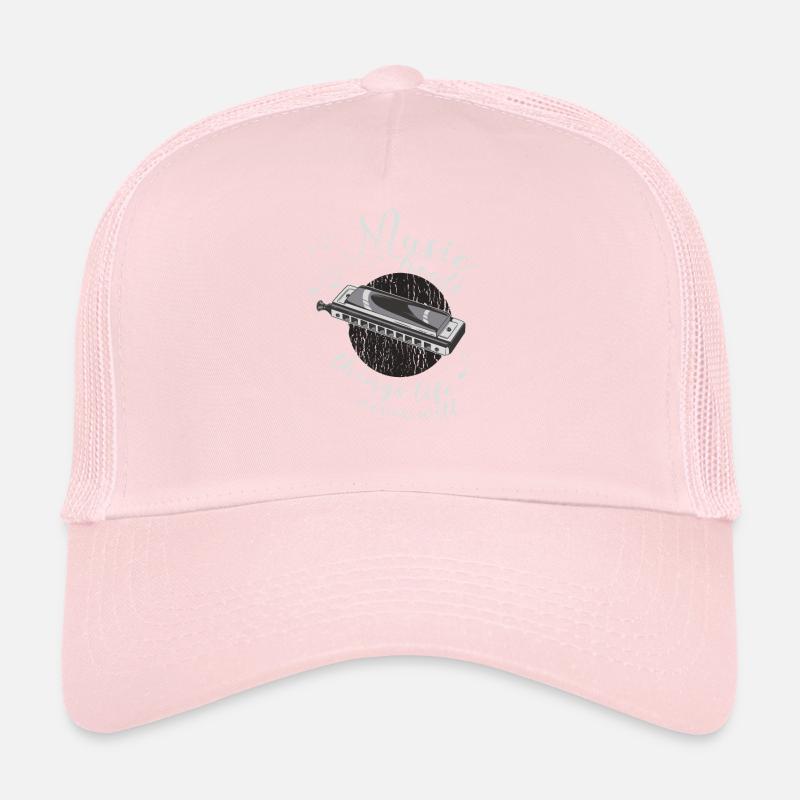 Harmoniciste Musicien Harmonica Casquette trucker 